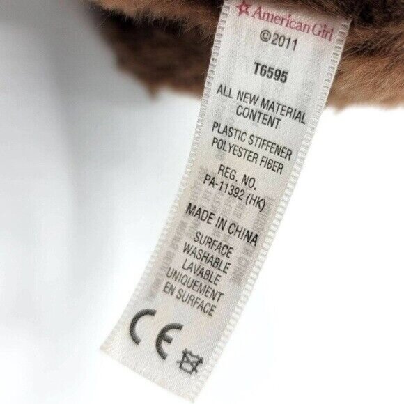 American Girl Pet Chocolate Chip Lab Retriever Dog Plush Brown 7" 2011 T6595 - Picture 9 of 11